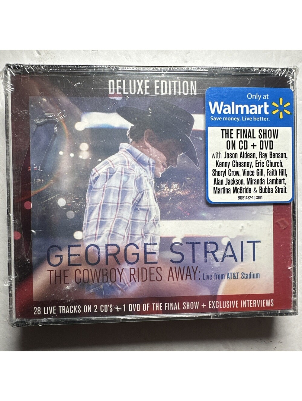 George Strait Cowboy Rides Away Deluxe 2CD DVD Walmart Exclusive NEW SEALED